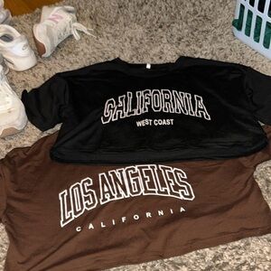 Shein Crop tops
Brown and Black